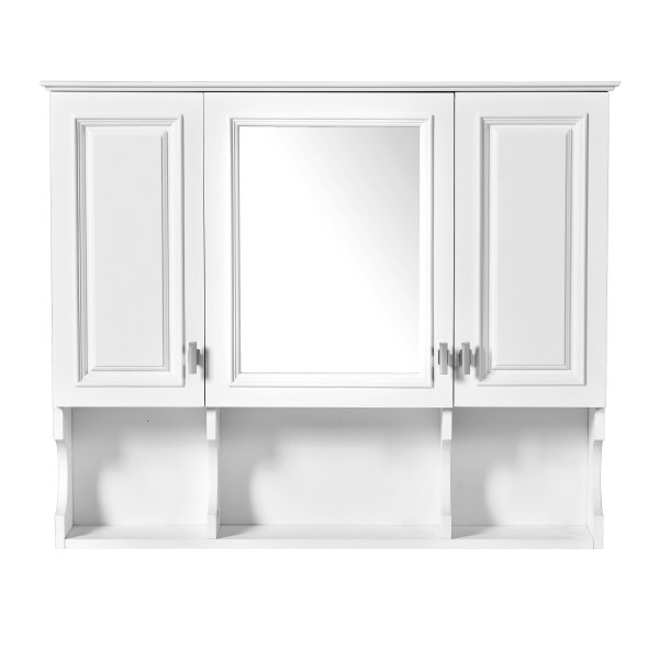 BEARSOLIM 35-in x 28-in Wall Mounted Bathroom Medicine Cabinet with Mirror Shelves one_size in Medium