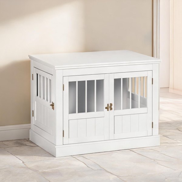 chillscreamni White Crates and Houses and with Storage 30.7 x 20.9 x 23.3 in MDF and Particle Board | U1VLH41HXPFZ