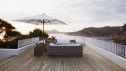 patio furniture on deck