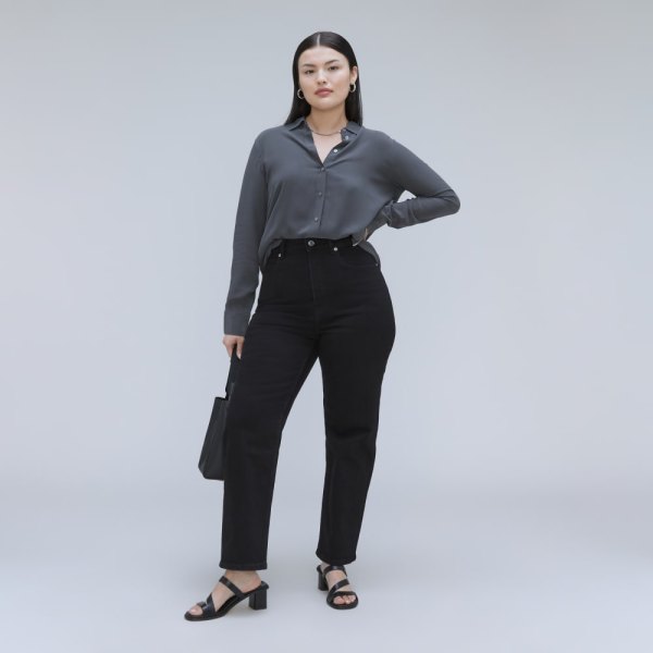 Everlane Way-High Hourglass Jean | 27 1/2 Inseam In Size 30, Cotton