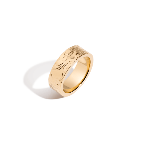 Aurate New York X MACENNA: Rose Garden Ring, Vermeil Gold