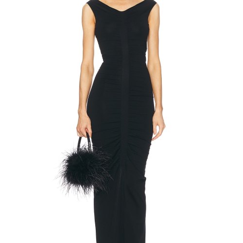 Alexander Wang Ruched Dress in Black