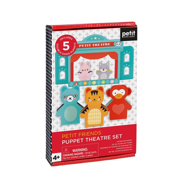 Petit Friends Puppet Theater Set - Arts & Crafts for Ages 4 to 7 - Fat Brain Toys