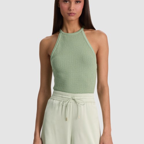 alice olivia HEIDI POINTELLE TANK