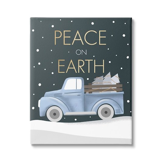 Stupell Industries Peace On Earth Canvas Wall Art | x | Michaels