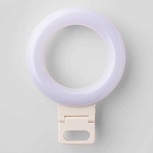 Clip-On Conference Ring Light – heyday Stone White: Camera Light Accessory