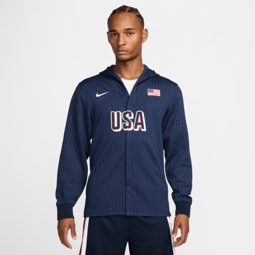 USA Nike Mens Dri-FIT ADV Basketball Game Jacket in Blue | FQ0306-451