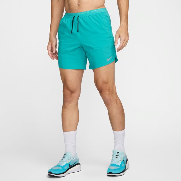 Nike Mens Stride Dri-FIT 7 Brief-Lined Running Shorts in Green | DM4761-345