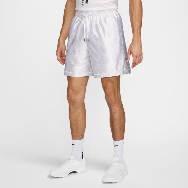 Kobe 6 Nike Mens Dri-FIT Standard Issue Reversible Basketball Shorts in White | FZ0932-100