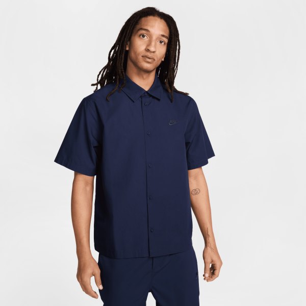 Nike Mens Club Short-Sleeve Button-Down Shirt
