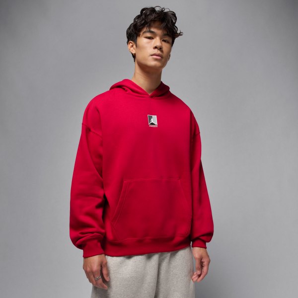 Mens Jordan Brooklyn Fleece in Red