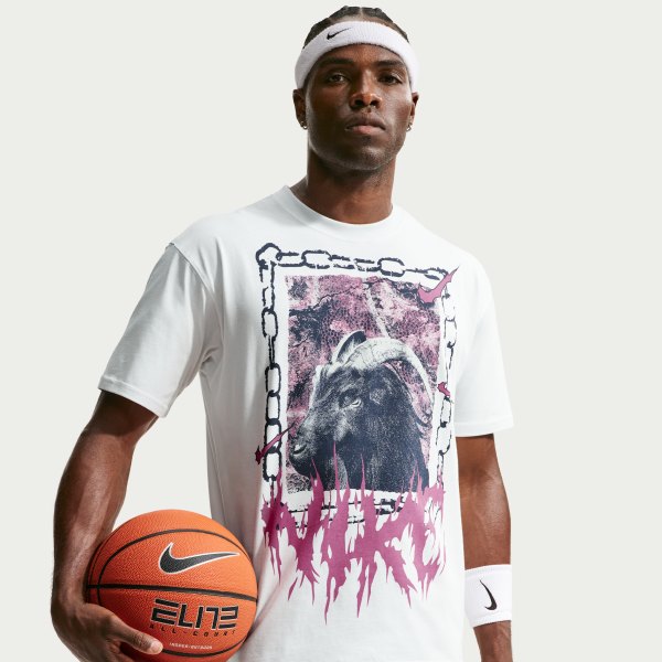 Nike Mens Basketball T-Shirt in White | II0681-121