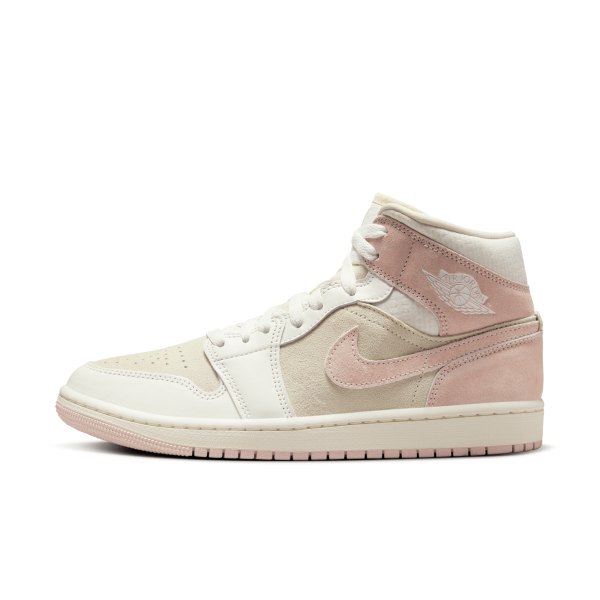 Womens Air Jordan 1 Mid SE Shoes in White | FQ1926-161