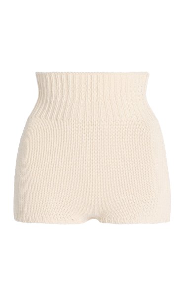 Aisling Camps Batty Rider Cotton-Blend Shorts - Moda Operandi
