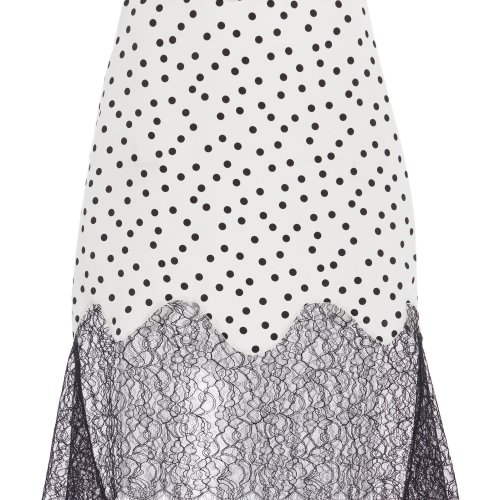 FRANOISE Exclusive Stevie Lace-Trimmed Silk Crepe Mini Skirt – Moda Operandi