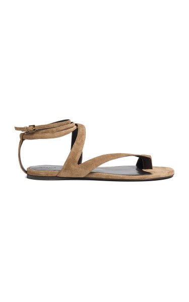 Khaite Aimee Suede Sandals - Moda Operandi