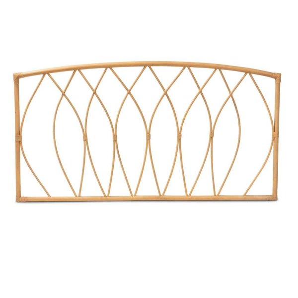 Halia Brown Natural Rattan Queen Size Headboard