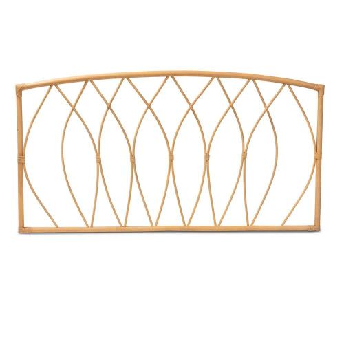 Halia Brown Natural Rattan Queen Size Headboard