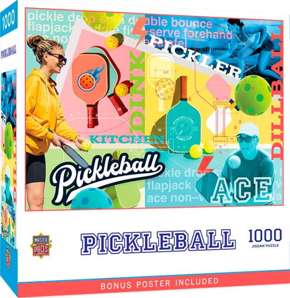Pickleball 1000 pc Puzzle - - Fat Brain Toys
