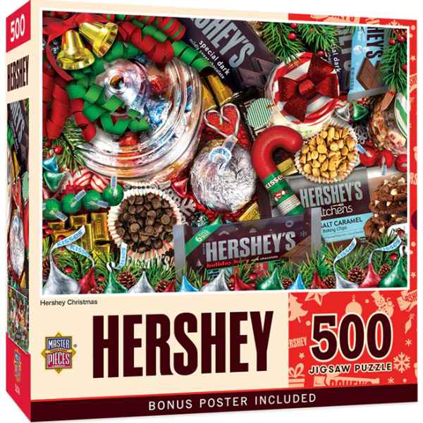 Hersheys Christmas 500 Piece Jigsaw Puzzle - - Fat Brain Toys