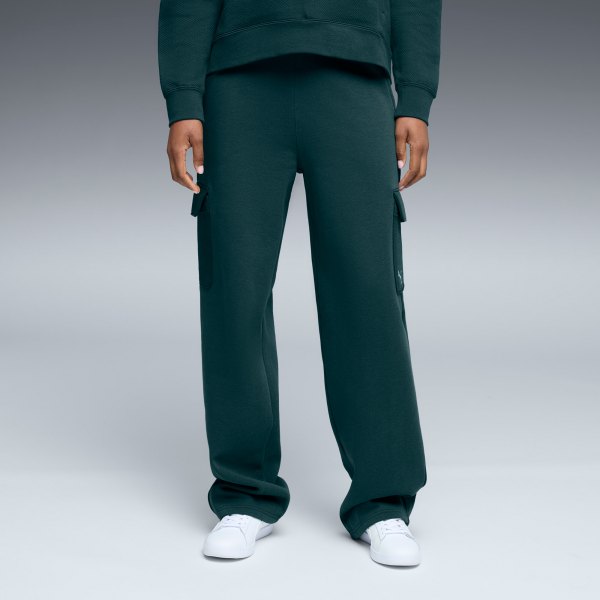 PUMA Elevated Essentials Womens Straight Leg Cargo Pants