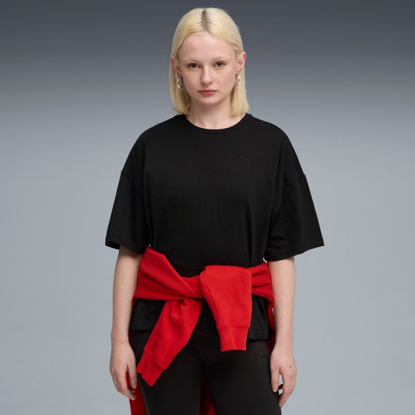 PUMA Her Womens T-Shirt in Black