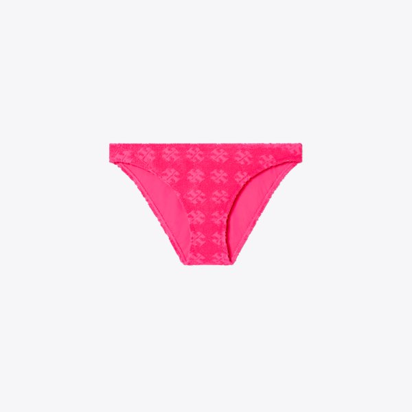 Tory Burch Terry Logo Bikini Botttom
