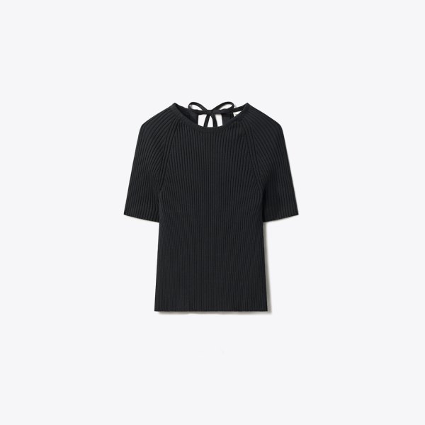 Tory Burch Ribbed Cotton Pullover