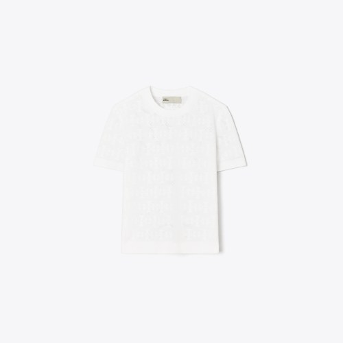 Tory Burch T Monogram Jacquard Sweater