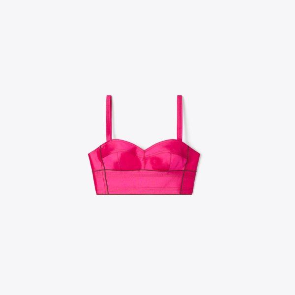 Tory Burch Silk Bra Top