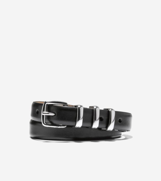 Cole Haan Womens 20MM Harness Belt with Feather Edge Size