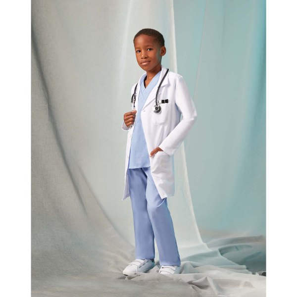 Kids Doctor Costume, Blue/White, Spirit Halloween