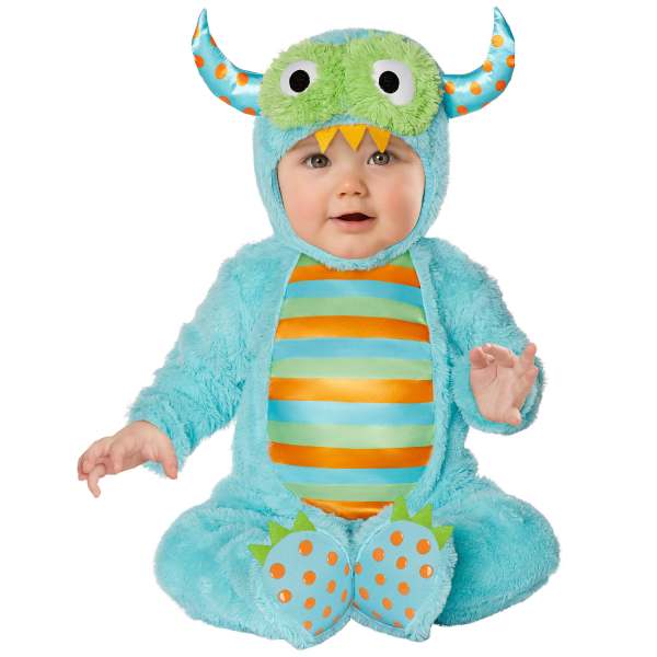 Baby Lil Monster Costume, Teal, to Months Spirit Halloween