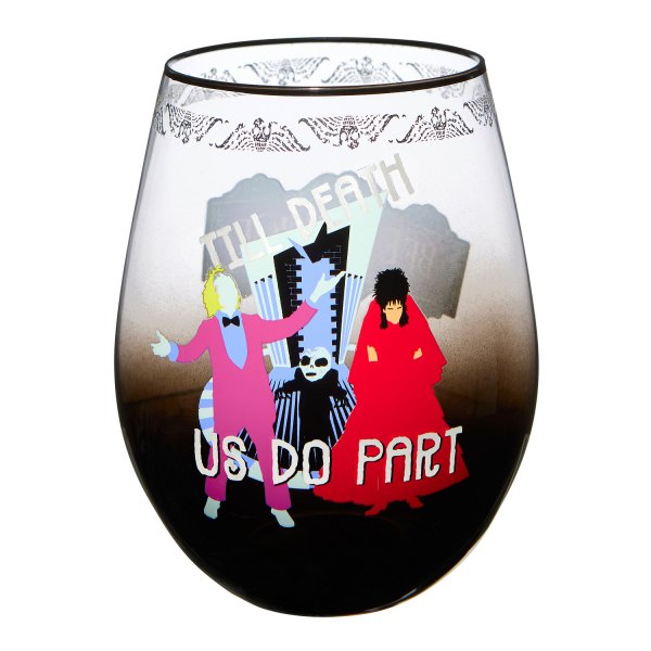 Till Death Us Do Part Stemless Glass - Beetlejuice, Multi - Spirit Halloween
