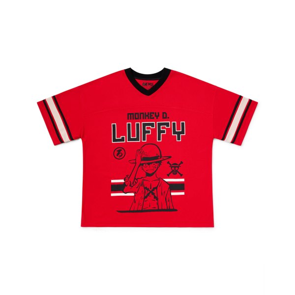 Monkey D. Luffy Jersey One Piece, Red, Large Spirit Halloween