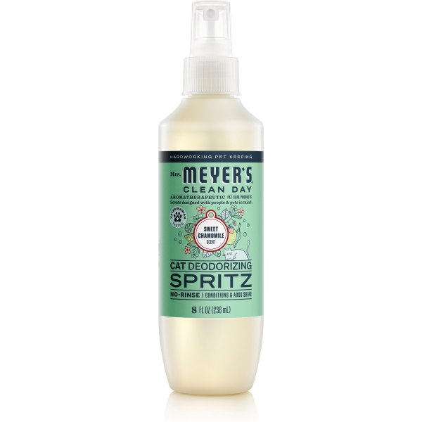 Mrs. Meyers Cat Deodorizing Spritz, Sweet Chamomile, 8-fl oz bottle