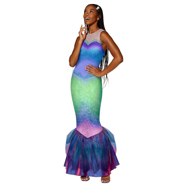 Adult Ariel Costume The Little Mermaid, Purple/Teal/Blue, Spirit Halloween