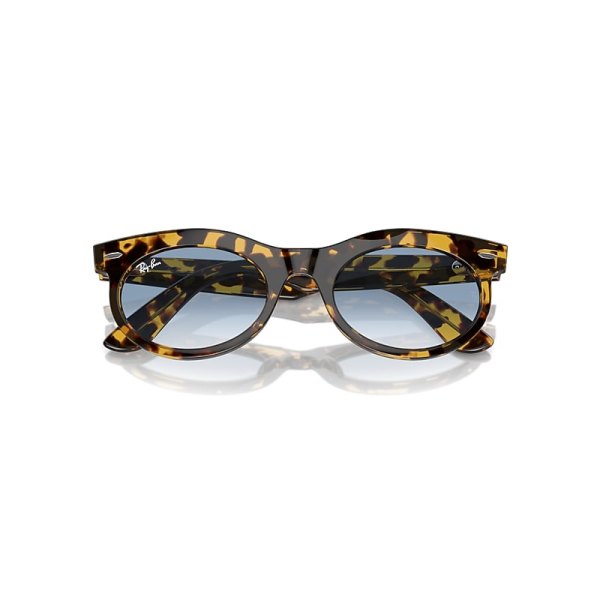 Ray-Ban Wayfarer Oval Sunglasses Havana Frame Lenses 53-22