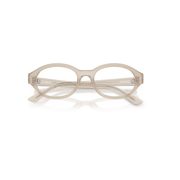 Ray-Ban Shilo Optics Bio-based Eyeglasses Cloudy Warm White Frame Clear Lenses Polarized 54-20