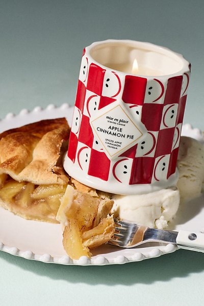 mise en place Gourmand Cinnamon Apple Pie Ceramic Candle