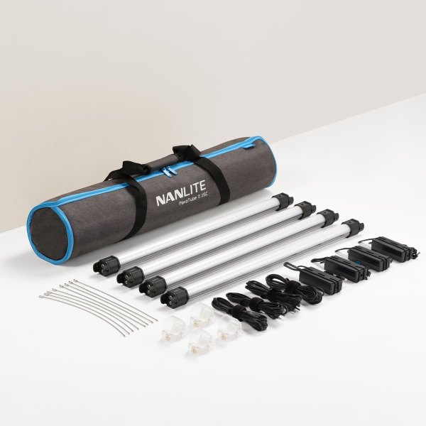 NANLITE - PavoTube II 15C 2 30W RGBWW LED Tube 4-Light Kit