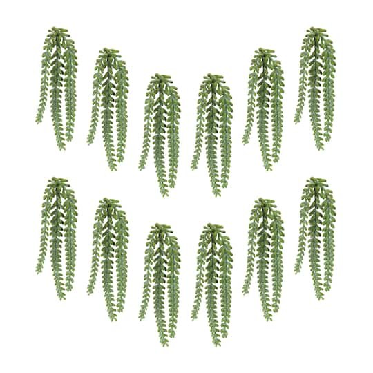 15 Hanging Sedum Succulent Sprays, 12ct. By Melrose in Green | Michaels