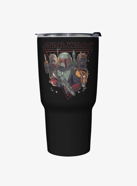 Star Wars The Book of Boba Fett Black Stainless Steel Travel Mug