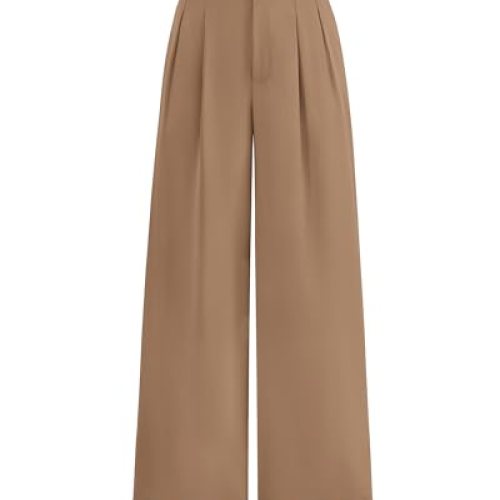 Wide Leg Pants  Dressy Button Trousers