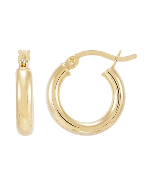 Giani Bernini Hoop Earrings, Created for Macys Gold Over Silver
