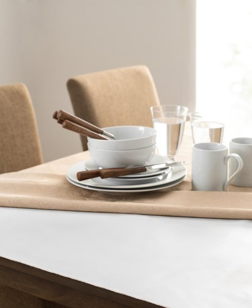 Elrene 52 x 144 Vinyl Table Pad - White