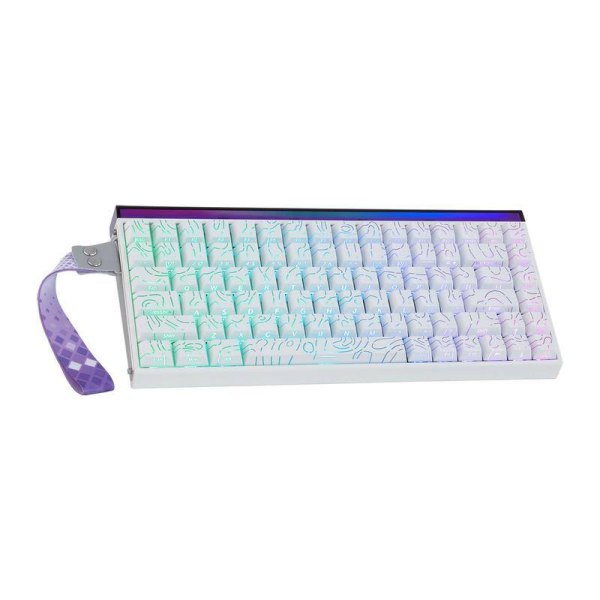 AULA - Hero84 HE 84-Key Wired Hall Effect Magnetic Gaming Keyboard, RGB Lightbox, Rapid Response, Custom Actuation - White
