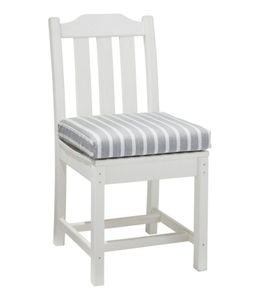 Casco Bay All-Weather Armless/Folding Chair Cushion, Stripe Sunbrella L. L.Bean