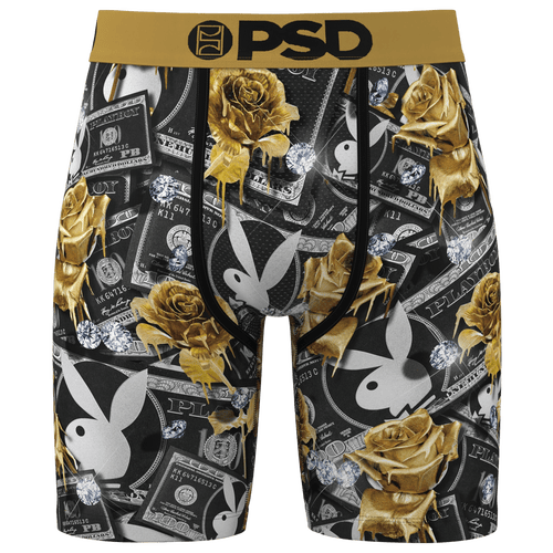 PSD Mens 100 Roses Underwear – Gold/Black
