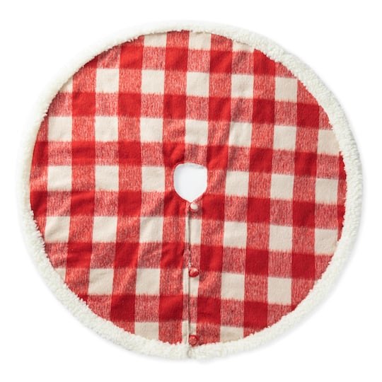Glitzhome Red Christmas Tree Skirt | 48 | Michaels